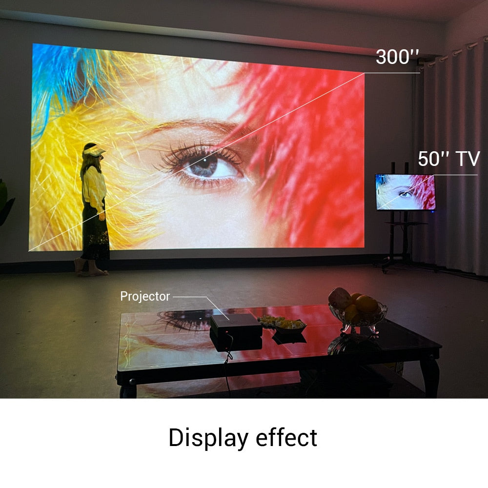4k Projector BYINTEK™ U30 Compact Edition + Vevor screen projector ( Bundle )