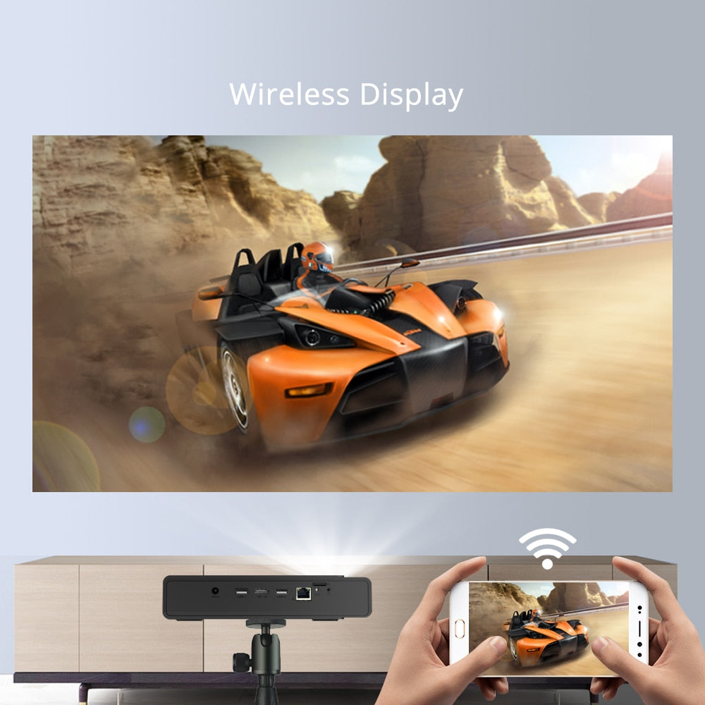 Mini Projector R15 Shadow Version /3D/4K/HQ