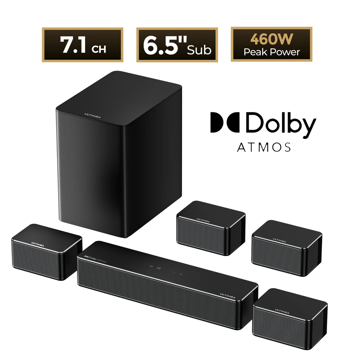 ULTIMEA Poseidon D80 – 7.1 Dolby Atmos Sound Bar