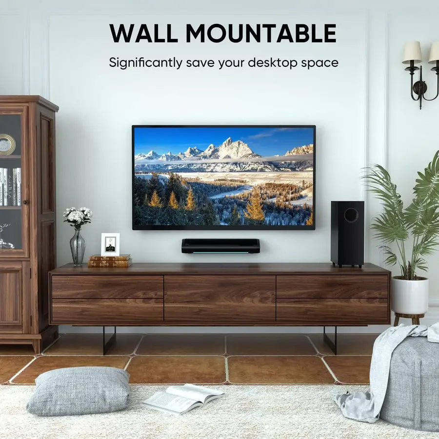 Compact 2.1 Sound Bar – Deep Bass, TV & Monitor