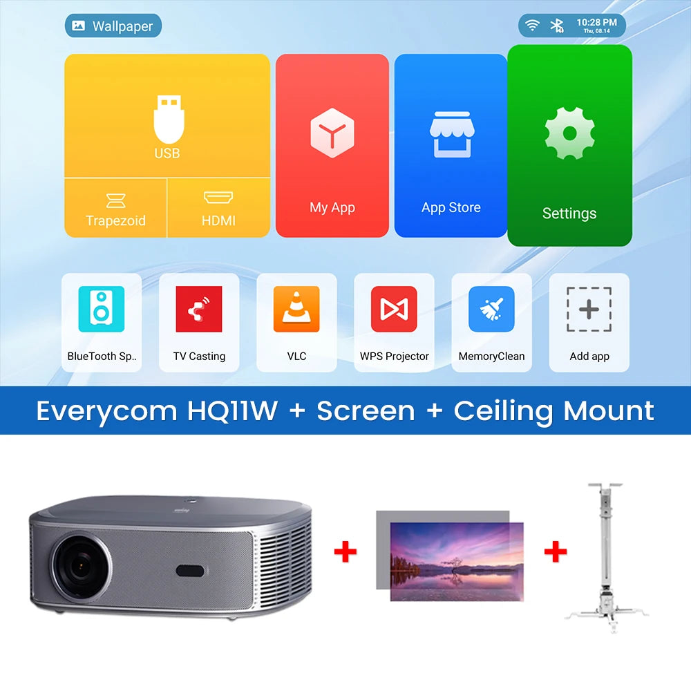 Everycom HQ11W – 3600 ANSI, Android 15, 3+64GB