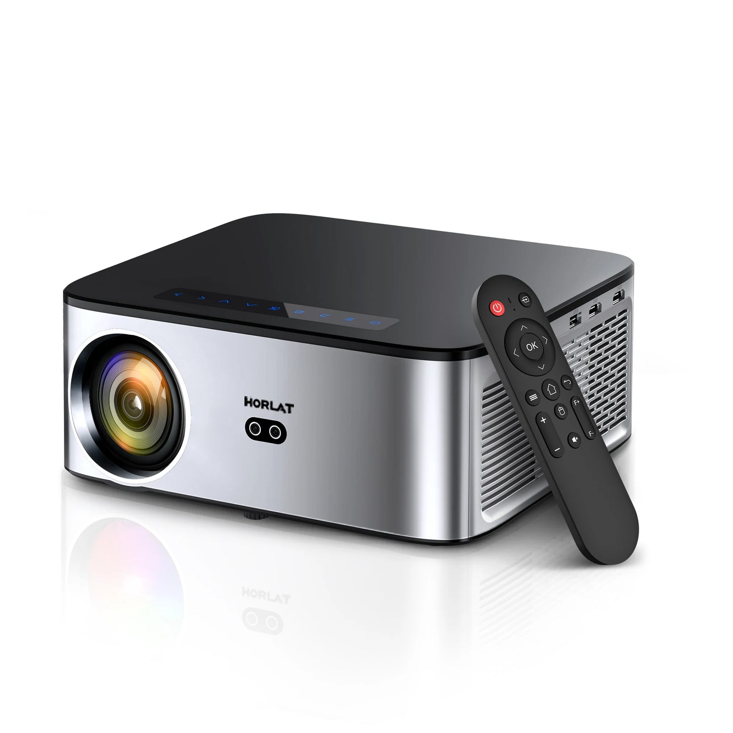 HORLAT 4K Android Projector – 8K Decode, Portable
