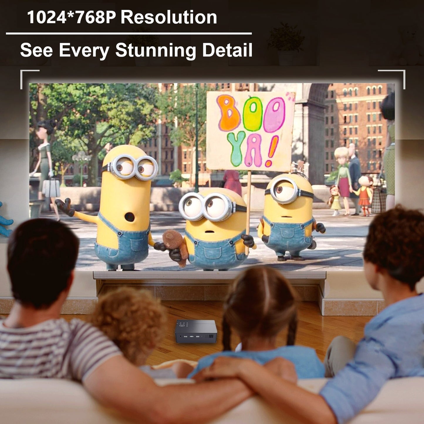 Home Theater MINI Beamer WZATCO S5 "Edition Titanium" Projector /4K/DLP