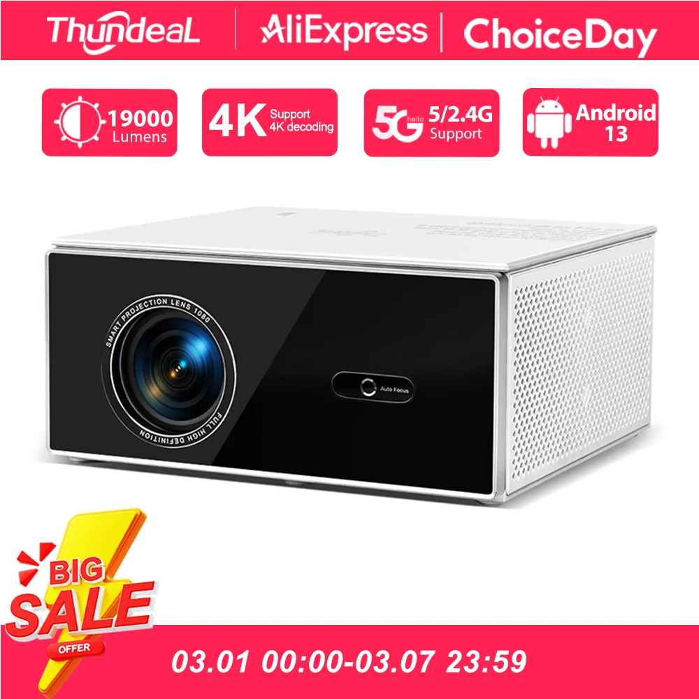 ThundeaL TDA7W – 2100 ANSI, Android, 4K Decode