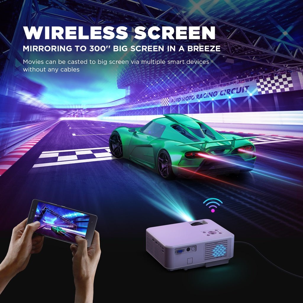 Mini Projector 1080P / 1920P Supported Multifonctions