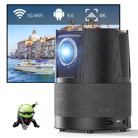 Home Theater Projector Mini / portable LED and 5G WIFI Full HD 1920*1080P 4D/3D
