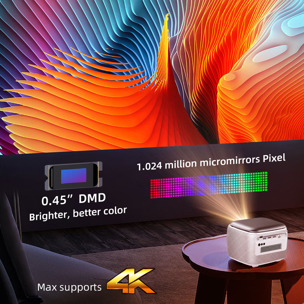 BYINTEK™ R23 Pro / 4k / 750 ANSI / Portable and compact with Battery