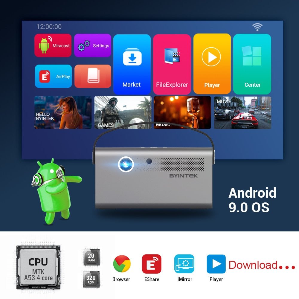 The BYINTEK R17 ULTIMA® Compact / Portable Projectors / 4K and All Format / 3D compatibility