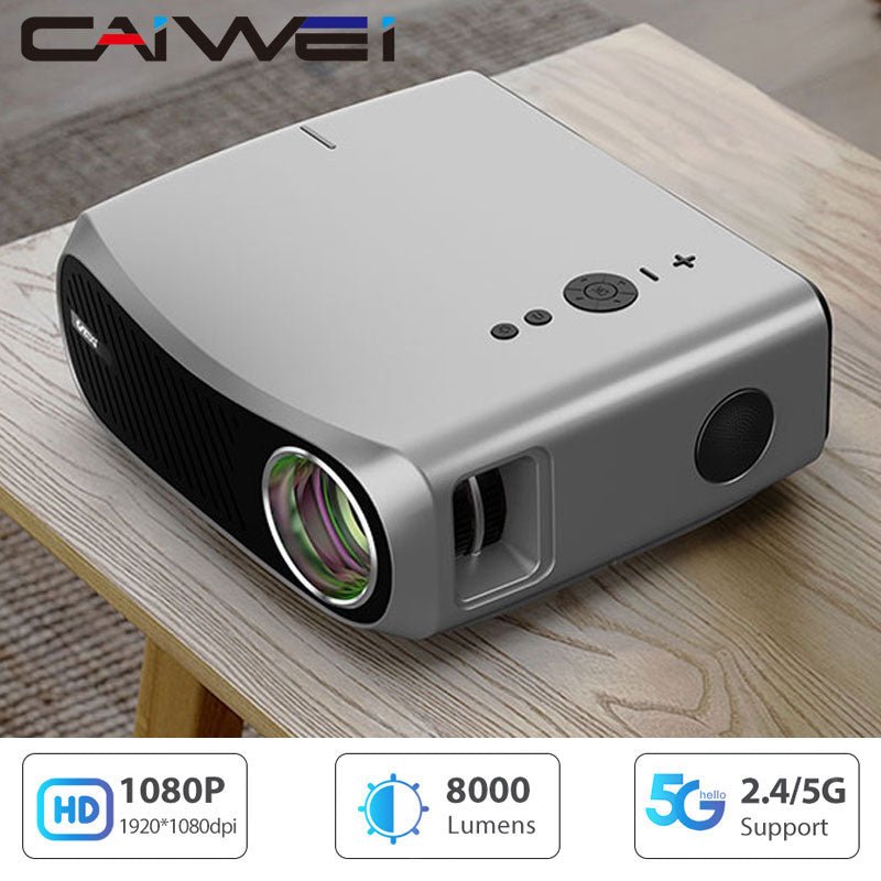 Caiwei smart tv proyector bluetooth led full hd 1080p proyectores