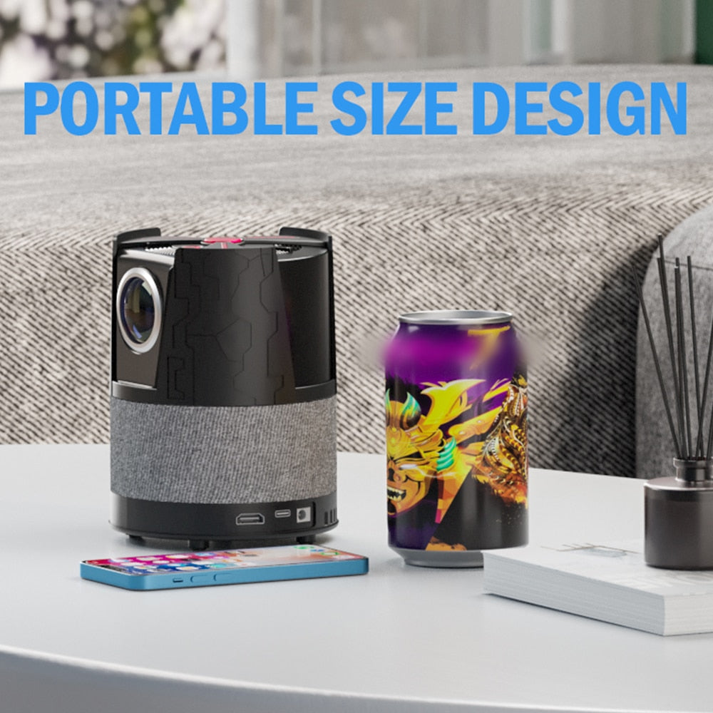 Home Theater Projector Mini / portable LED and 5G WIFI Full HD 1920*1080P 4D/3D