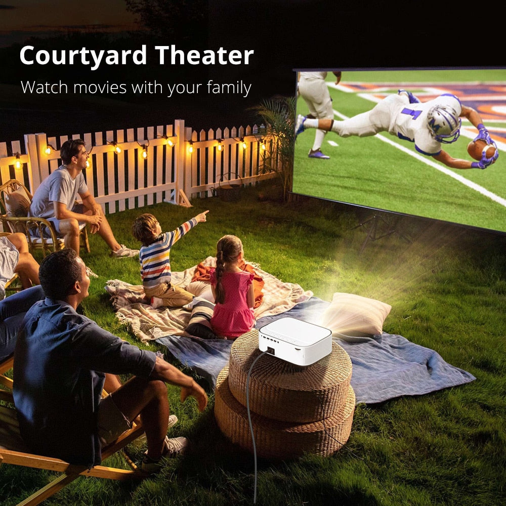 Home Theater Projector "BYINTEK K45 Elite Version" with AI Auto-focus and Smart Android / Full HD 1920x1080 / LCD / LED