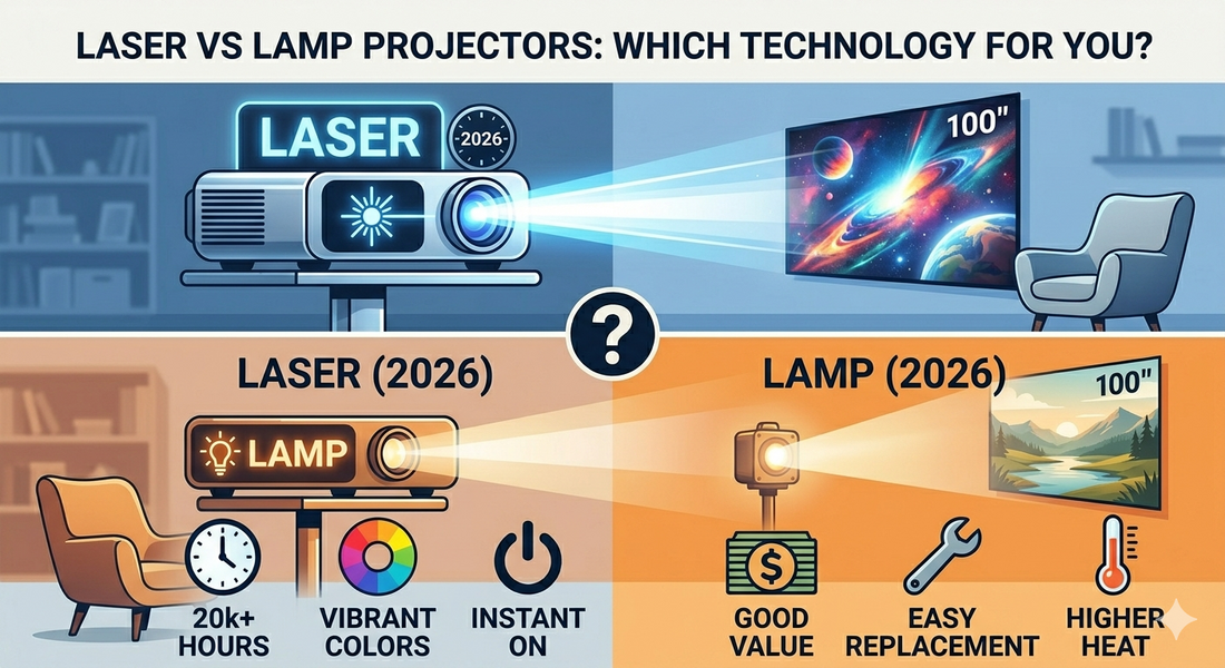 Laser vs. Lamp Projectors: Which Technology is Right for You in 2026 ?