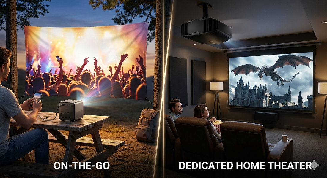 Portable Projector vs Home Theater Projector: Which to Buy ?