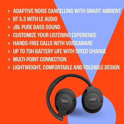JBL Tune 770NC – ANC, BT5.3, Adaptive