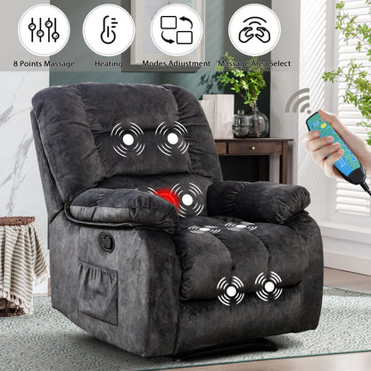 EBELLO Manual Massage Sofa – Heating, Fabric