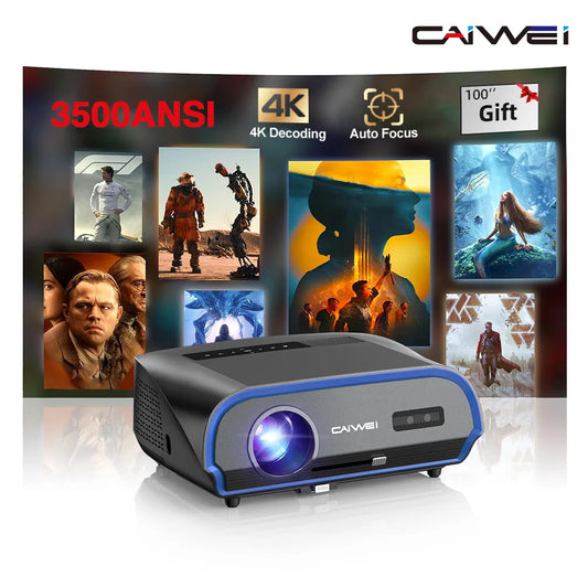 CAIWEI A10R – 3500 ANSI 4K Smart Projector