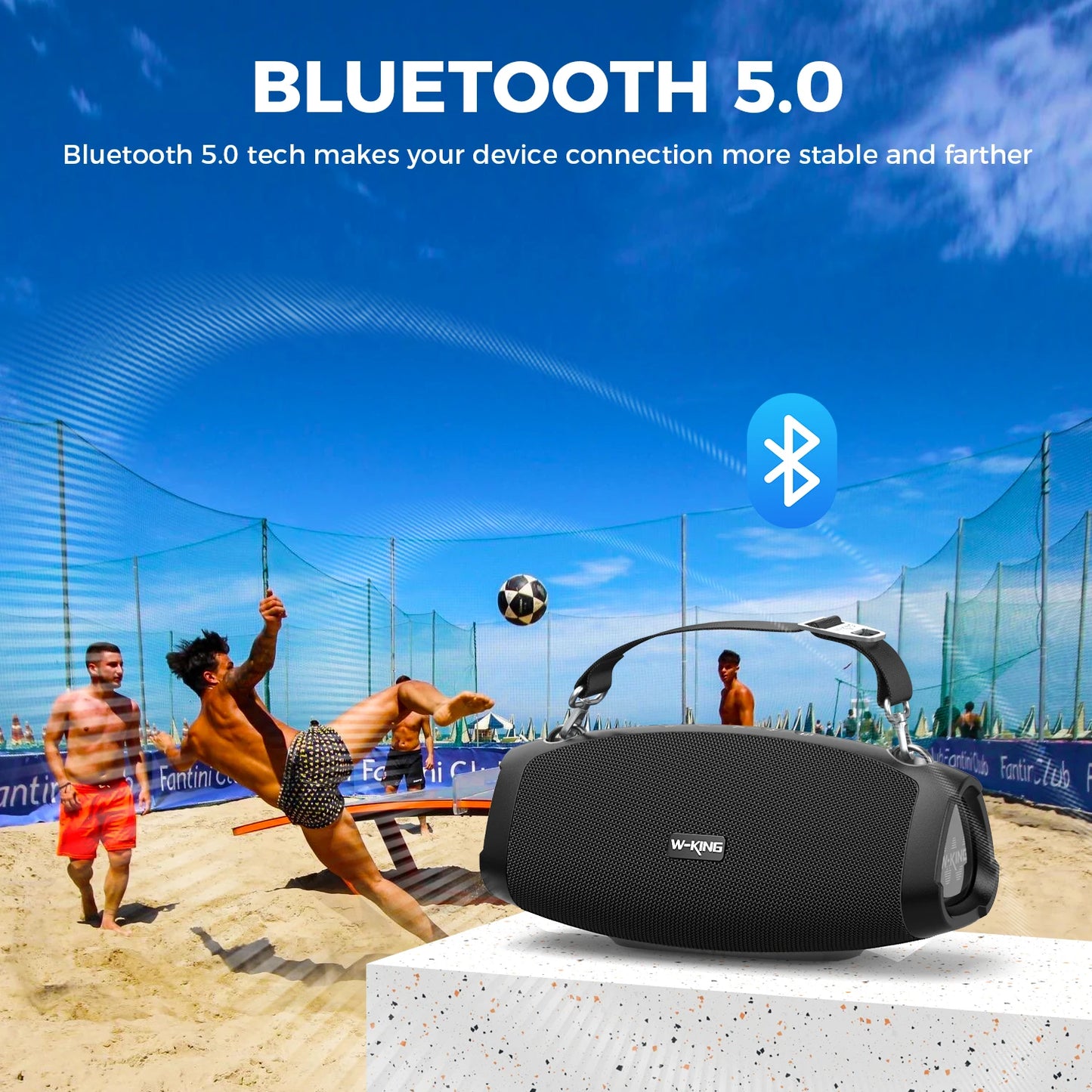W-KING 70W – Portable Speaker + Wireless Mic