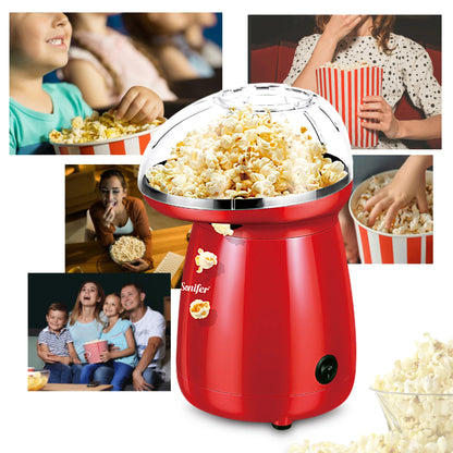 SONIFER Hot Air Popcorn – Oil Free, 2-4 Minutes
