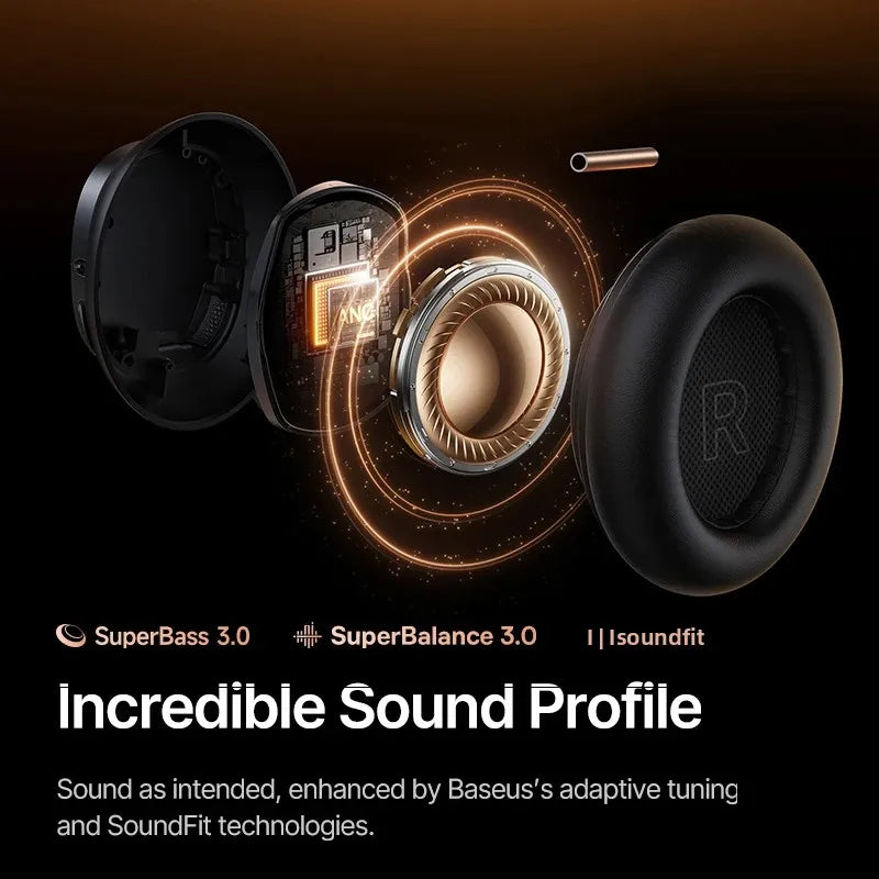 Baseus XH1 by Bose – ANC, BT6.1, 48dB, 100h