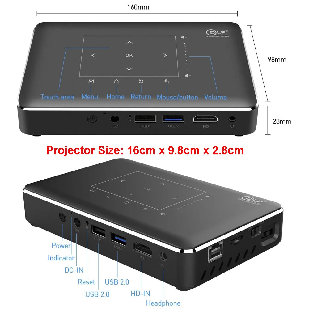 Smartldea Mini 4K 3D – Android, 8000mAh Battery