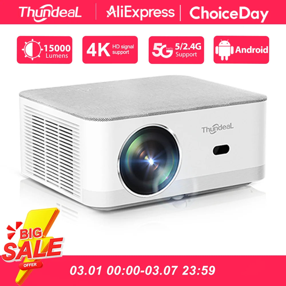 ThundeaL TD92 Pro Portable – Full HD, 4K, WiFi