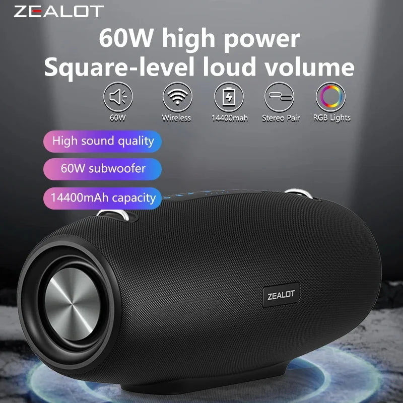 Zealot S67 – 14400mAh, Shoulder Strap, Waterproof