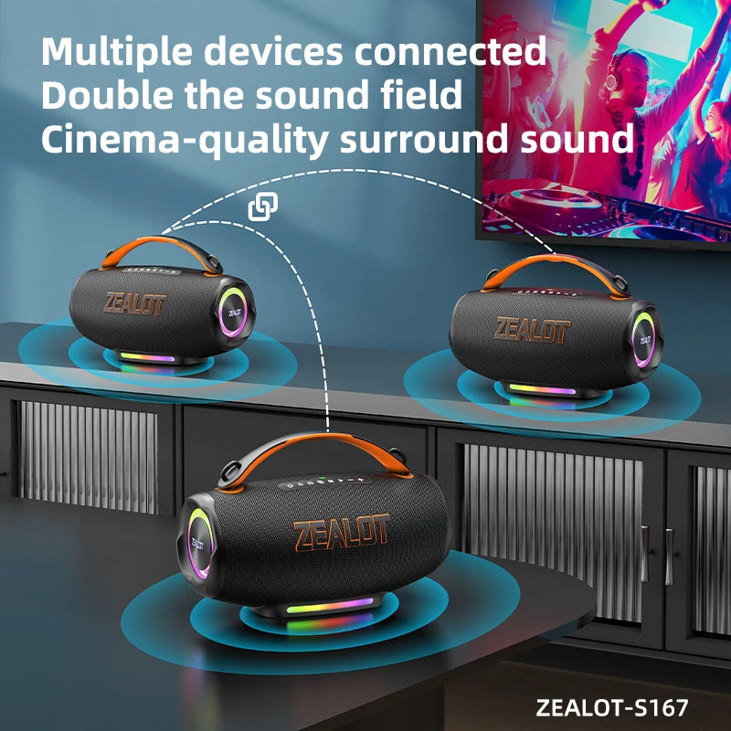 ZEALOT S167 – 100W IPX6 Waterproof Speaker