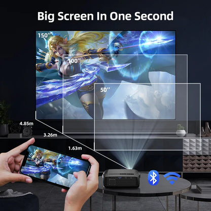 CAIWEI A10R – 3500 ANSI 4K Smart Projector