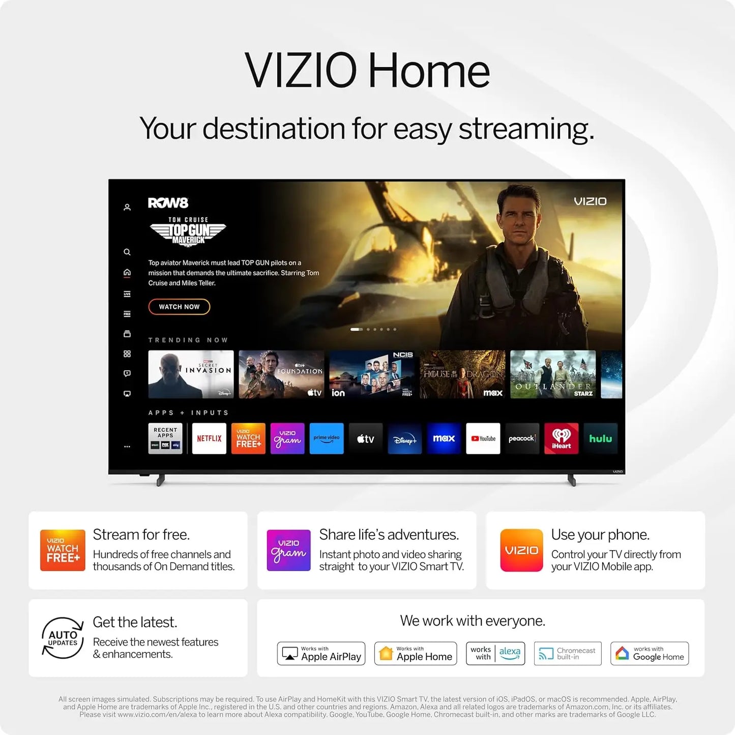 43" 4K UHD Smart TV – Dolby Vision, Alexa