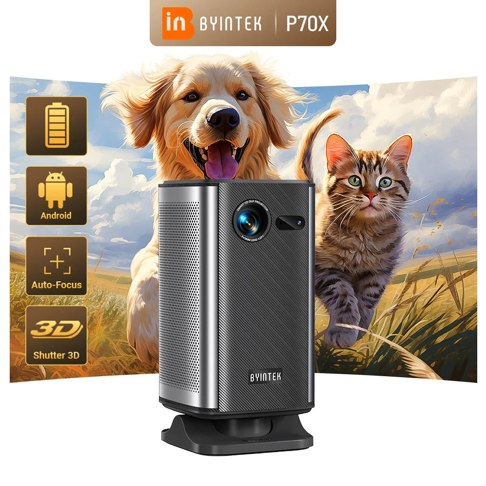 BYINTEK P70X – Portable 4K 3D Mini Projector