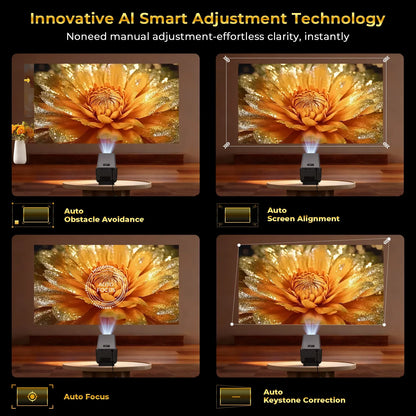 X7 AI Smart Projector – Android 14, 8K, 1000 ANSI