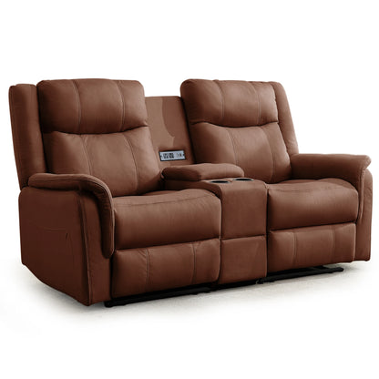 KORSER 2-Seater Loveseat Recliner – USB, Cup Holders