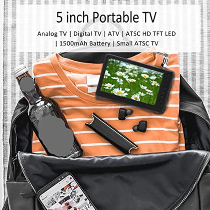 5" Mini Digital TV – ATSC HD, Remote Control