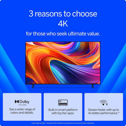 43" 4K UHD Smart TV – Dolby Vision, Alexa