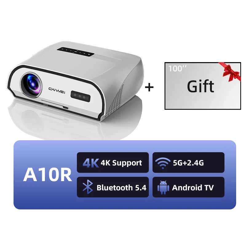 CAIWEI A10R – 3500 ANSI 4K Smart Projector