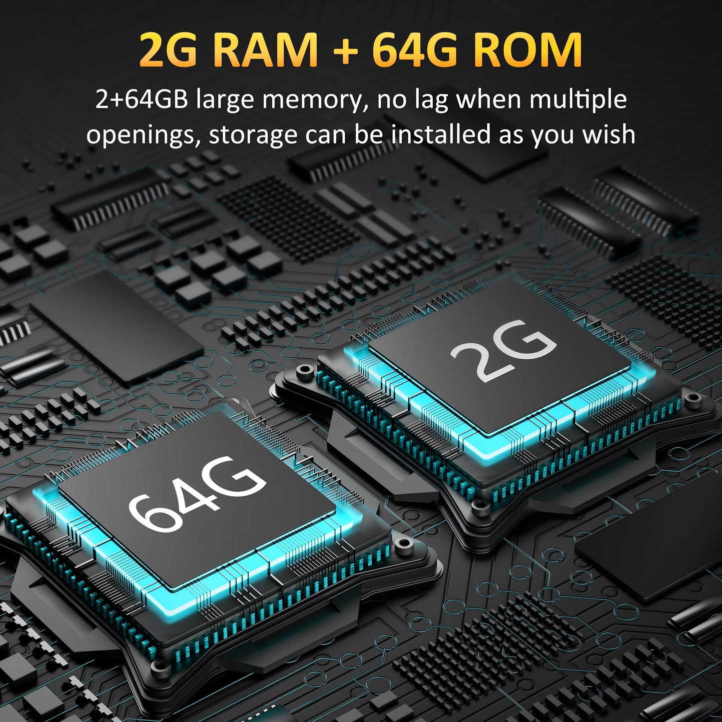 HORLAT M4 – Portable 4K Mini Projector, 64GB