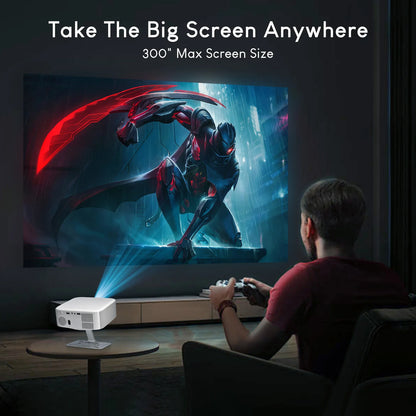 Salange 1080P Projector – Android 13, 4K, Auto Keystone