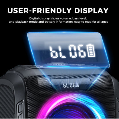 W-KING 250W – 120dB Party Speaker, Custom Bass
