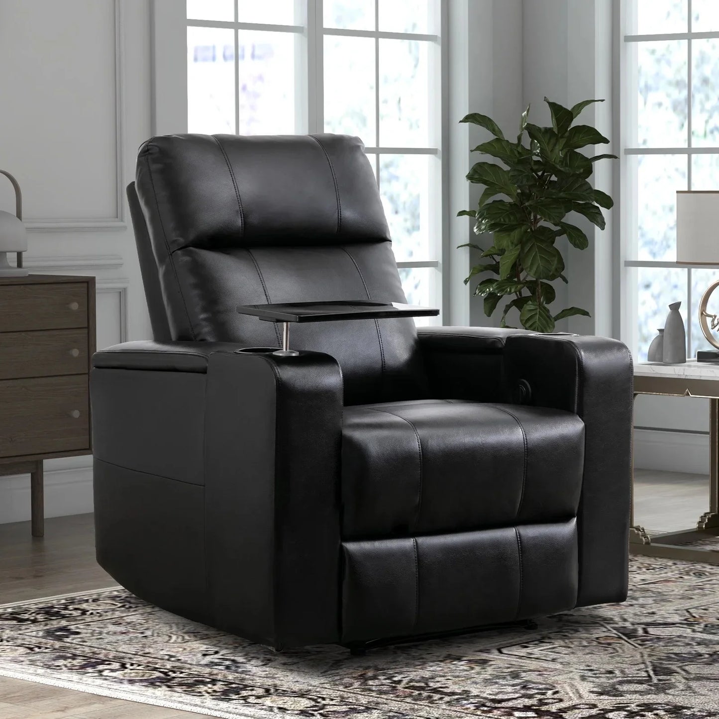 EBELLO Electric Recliner – Home Theater, Leather