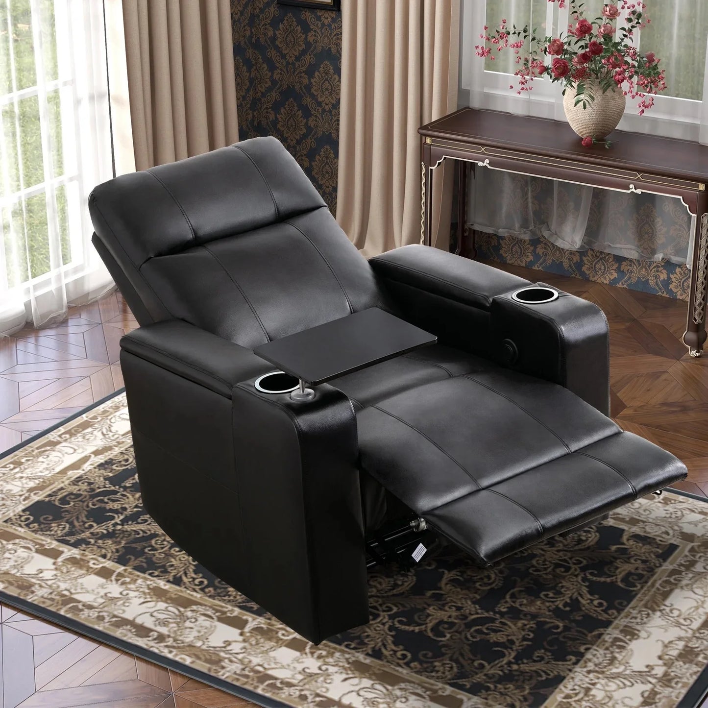 EBELLO Electric Recliner – Home Theater, Leather