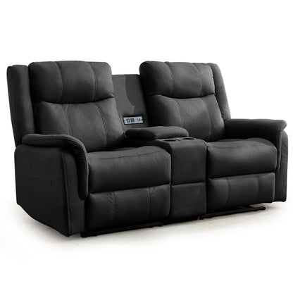 KORSER 2-Seater Loveseat Recliner – USB, Cup Holders