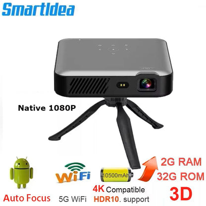 Smartldea 4K 3D DLP – 10500mAh, Auto Focus