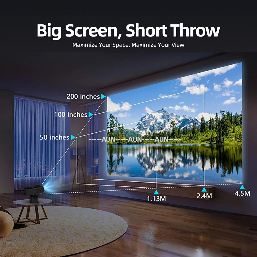 AUN A005 Laser – 4K Short Throw, Android, Smart