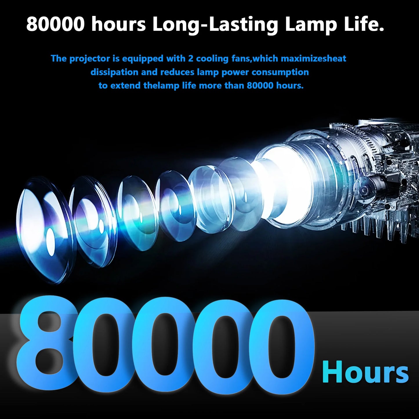 HORLAT T09MAX – Google TV 4K Projector, 2200 ANSI