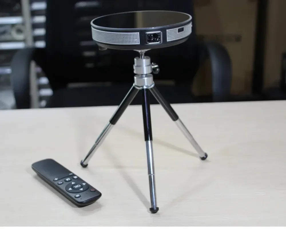 Mini 4K DLP Projector – Rechargeable, Outdoor Ready