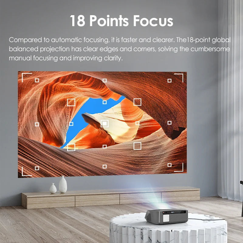 CAIWEI 4K Beam Projector – 3500 ANSI, Auto Focus