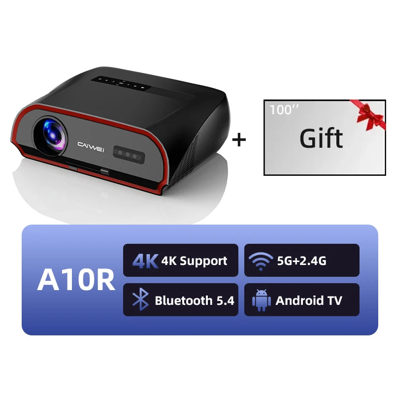 CAIWEI A10R – 3500 ANSI 4K Smart Projector