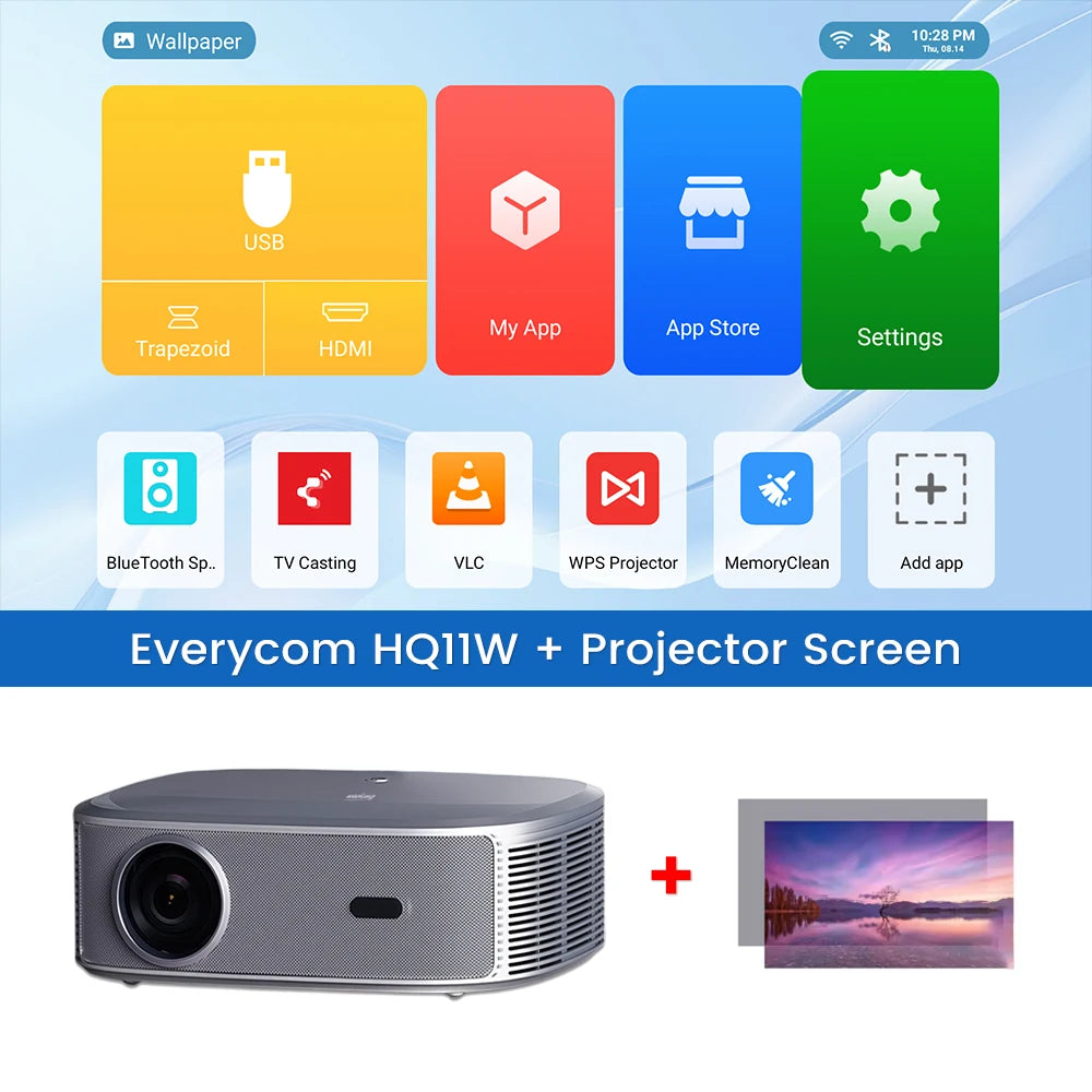 Everycom HQ11W – 3600 ANSI, Android 15, 3+64GB