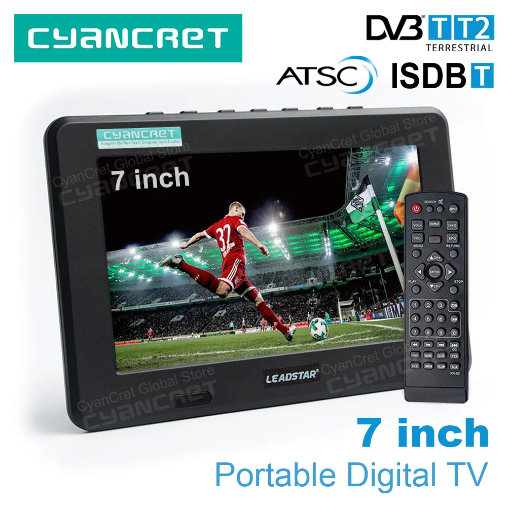LEADSTAR D7 – 7" Portable Digital TV, Rechargeable
