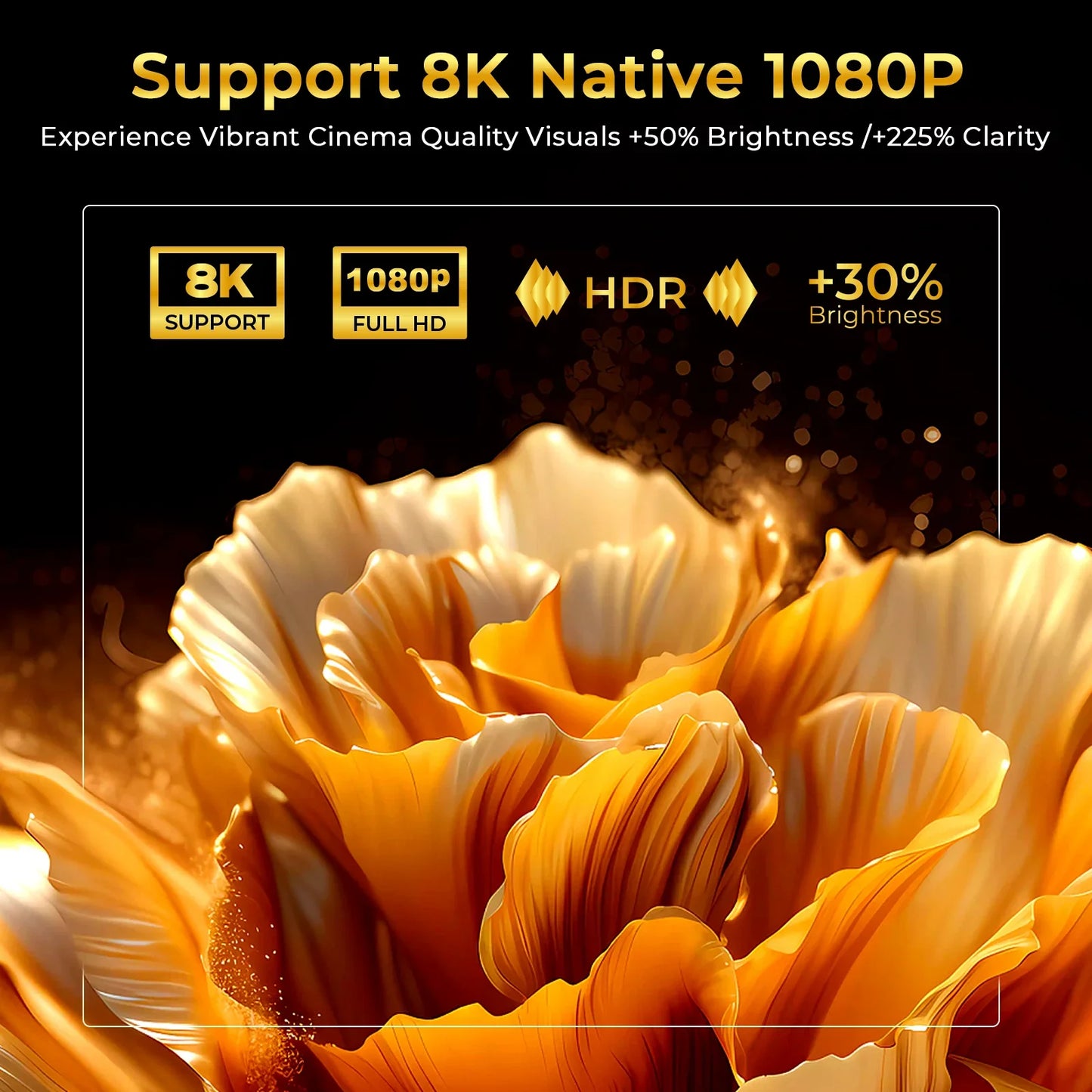 X7 Smart Projector – 1000 ANSI, Android 14, Netflix